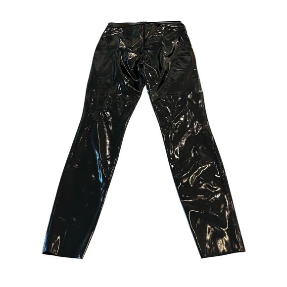 alice + olivia Maddox Back Zip Vegan Leather Leggings Pants size 4 - Picture 4 of 11